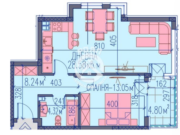 Рял имоти продава двустаен нов апартамент, Каменица 2, Пловдив - 0