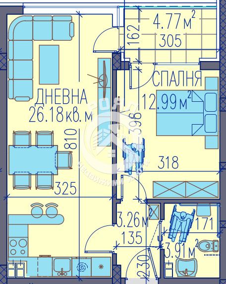 Роял имоти продава двустаен нов апартамент , АКТ 14 , Каменица 2, Пловдив - 0