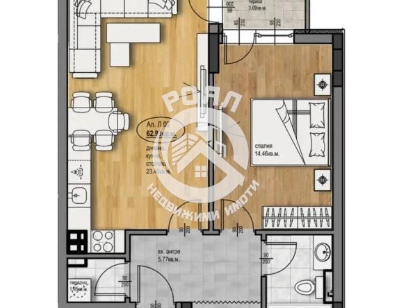 Роял имоти продава двустаен апартамент, Западен, Пловдив - 0