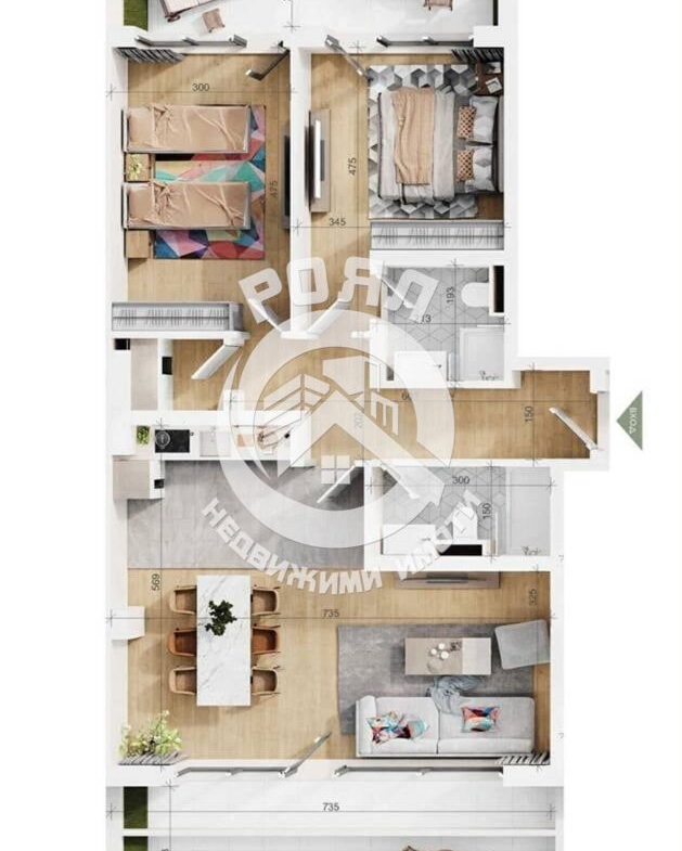 Роял имоти продава тристаен апартамент, Тракия, Пловдив - 0