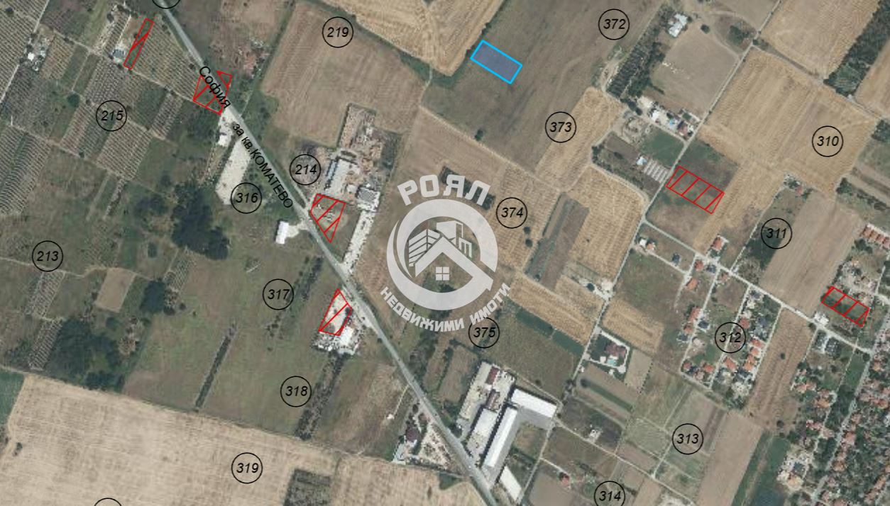 Роял Имоти продава Земеделска земя между кв.Прослав и кв.Коматево, Пловдив - 0