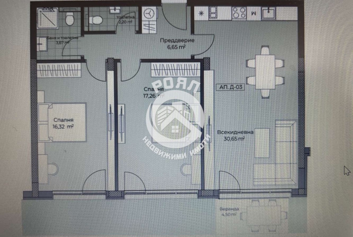Роял Имоти продава тристаен апартамент в гр.Пловдив,кв.Остромила - 0