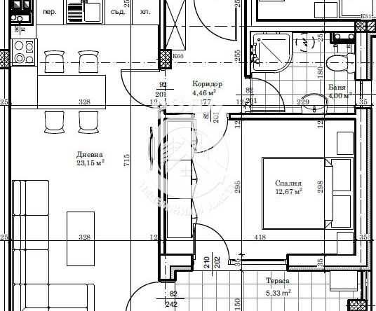 Роял имоти продава двустаен апартамент в гр. Стамболийски - 0