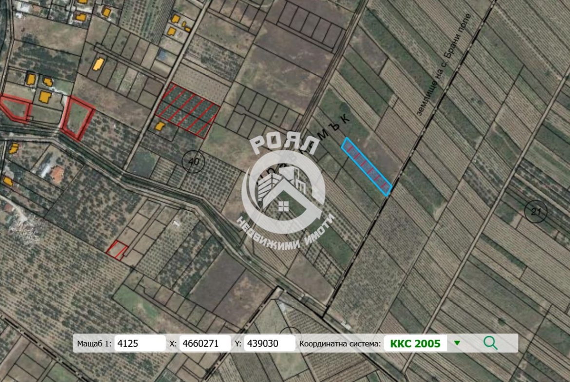 Роял имоти продава УПИ парцел с.Браниполе,Пловдив - 0