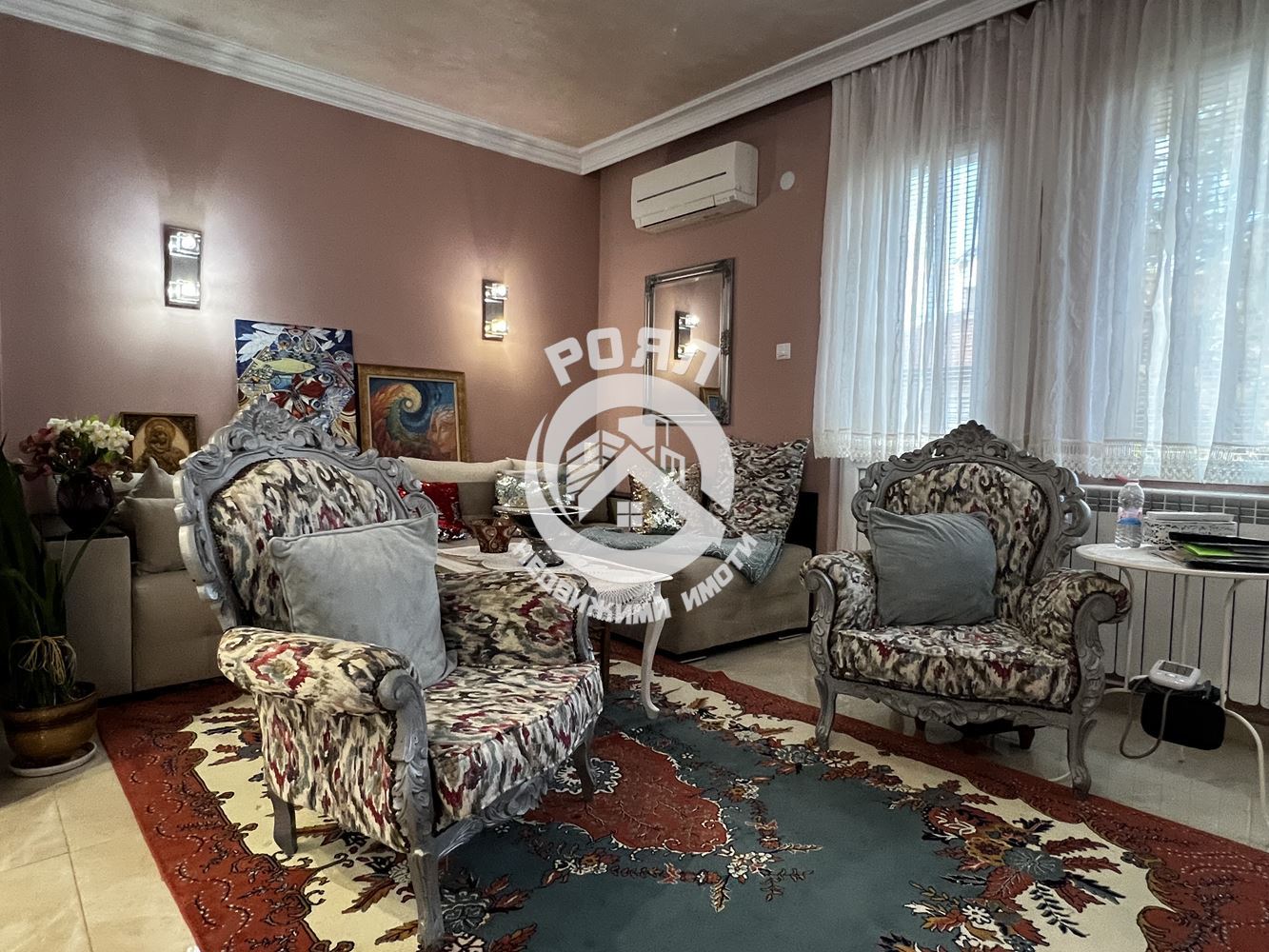 Роял имоти продава етаж от къща + мансарден двустаен апартамент, гараж, Прослав, Пловдив - 0