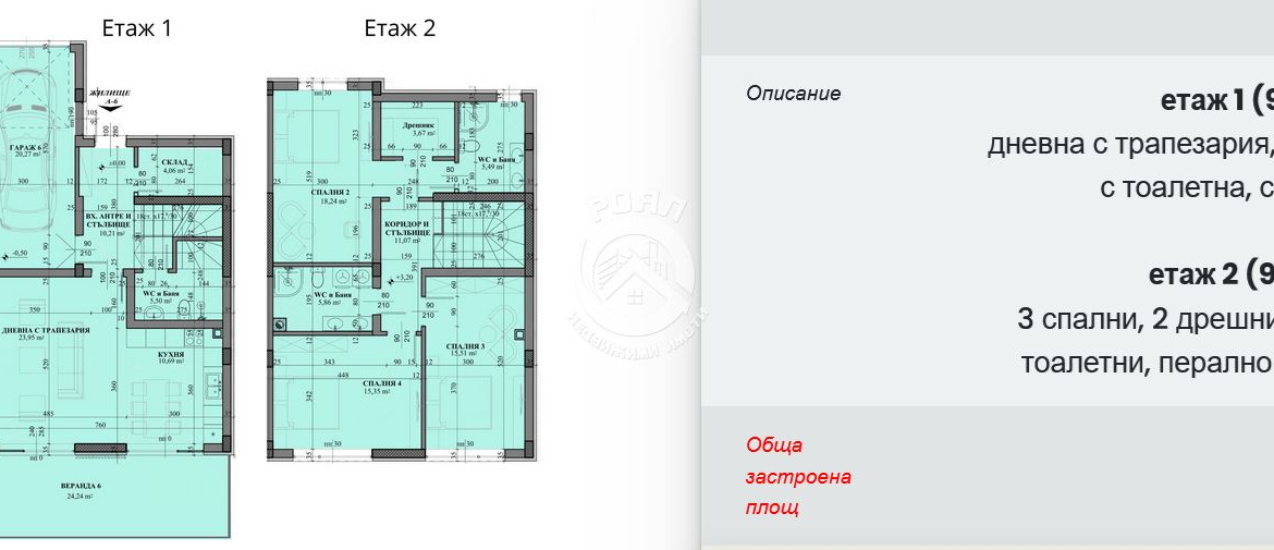 Роял имоти продава редова къща с гараж ,2бр паркоместа ,собствен двор и веранда с.Марково ,Пловдив - 0
