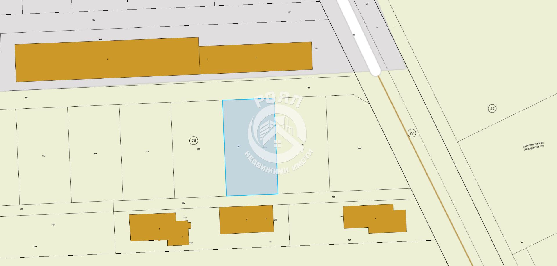 Роял имоти продава парцел в с.Войводиново, област Пловдив - 0