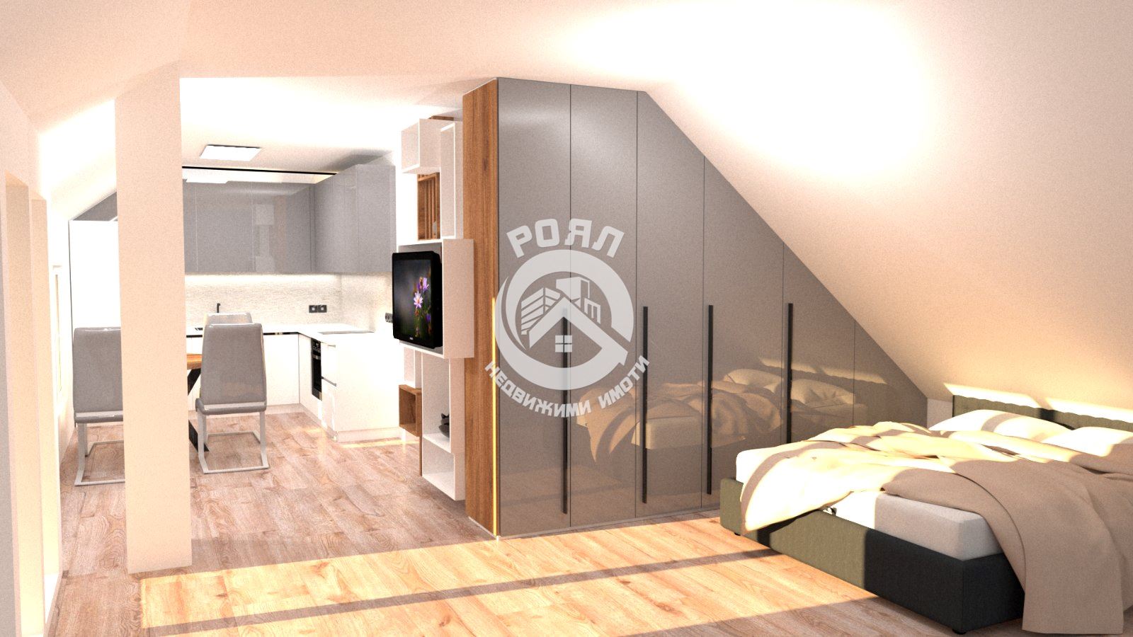 Роял имоти продава едностаен апартамент с готов дизайнерски проект,Кършияка,Пловдив - 0