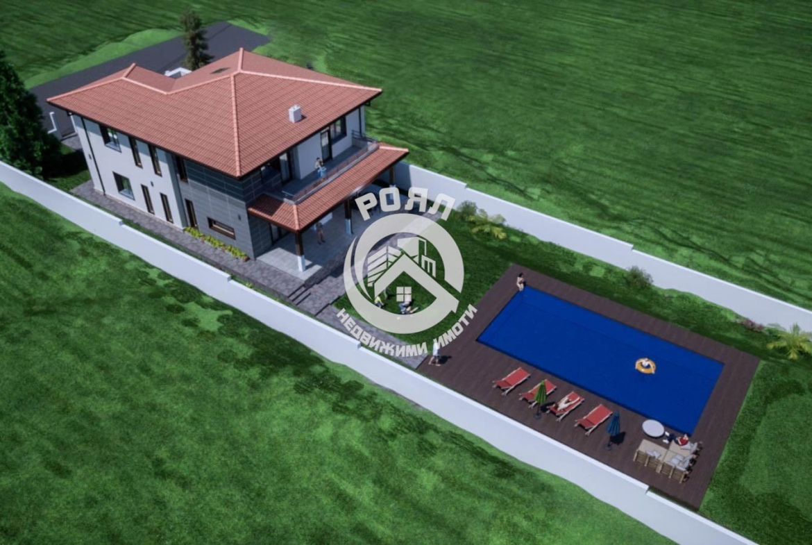 Роял имоти продава парцел с готов проект, с. Белащица, община Родопи - 0