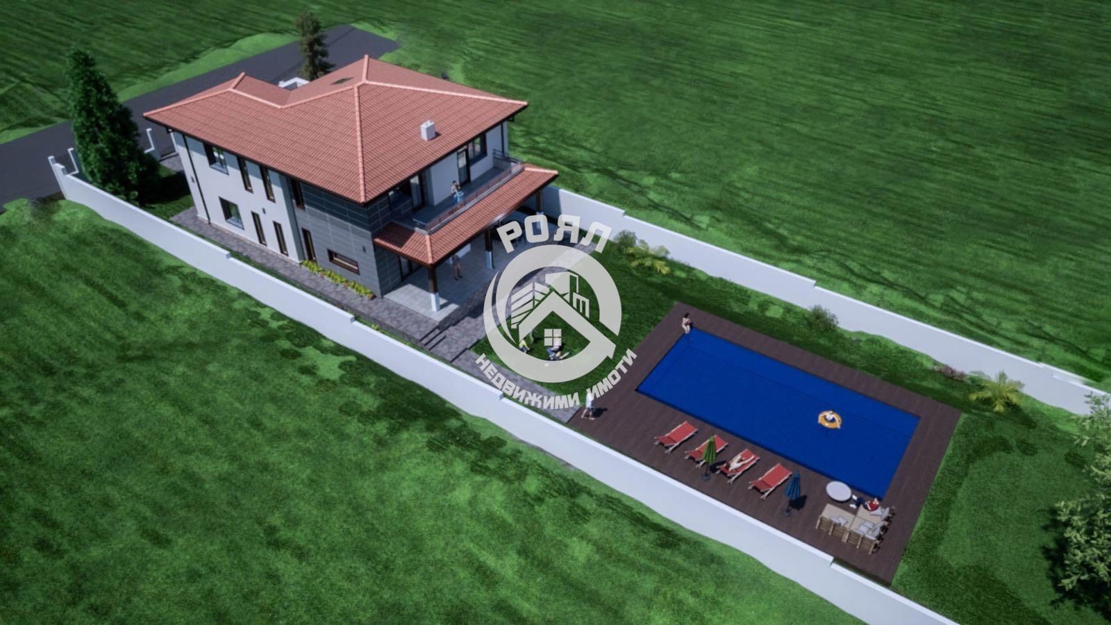 Роял имоти продава парцел с готов проект, с. Белащица, община Родопи - 0