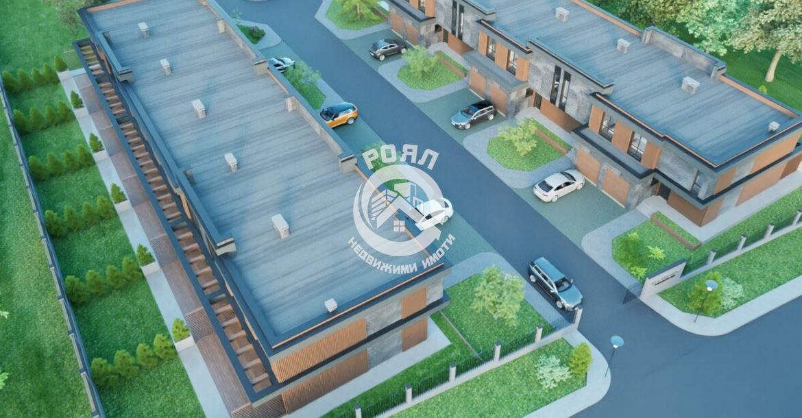 Роял имоти продава редова къща с гараж ,2бр паркоместа ,собствен двор и веранда с.Марково ,Пловдив - 0