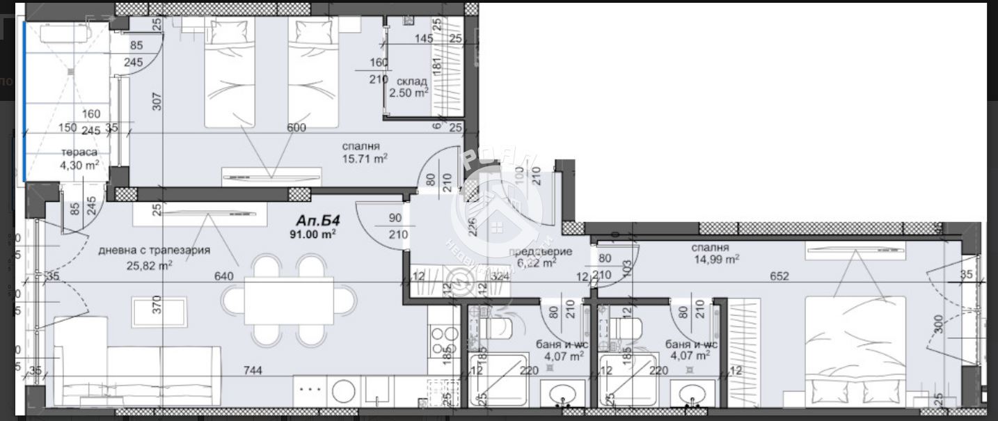Роял имоти продава тристаен апартамент кв.Тракия ,Пловдив - 0
