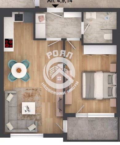 Роял имоти продава двустаен апартамент, пред акт 15, Кършияка, Пловдив - 0