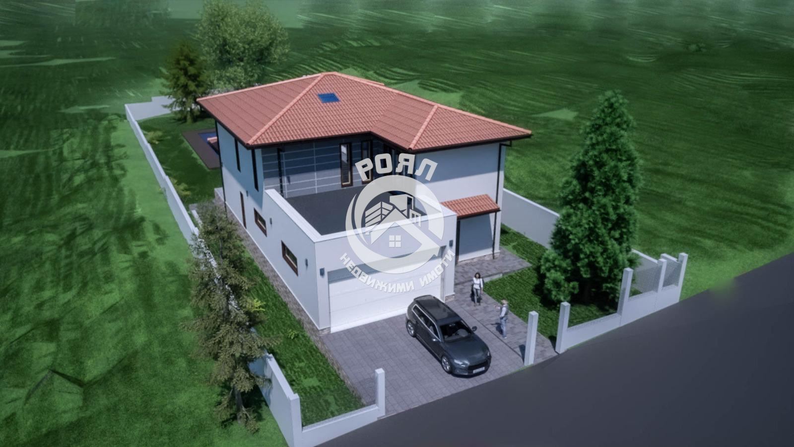 Роял имоти продава парцел с готов проект, с. Белащица, община Родопи - 0