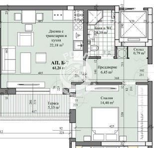 Роял имоти продава двустаен апартамент, Гребна база, Пловдив - 0