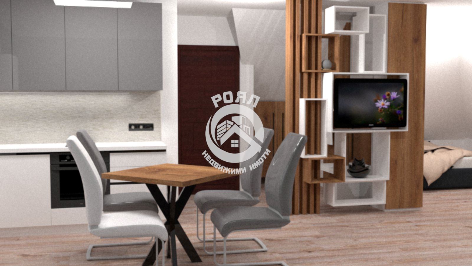 Роял имоти продава едностаен апартамент с готов дизайнерски проект,Кършияка,Пловдив - 0