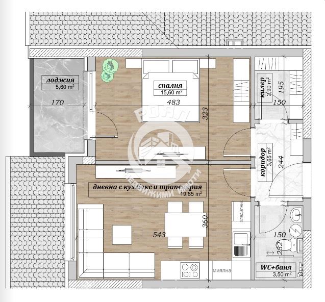 Роял имоти продава Ексклузивно двустаен апартамент, Беломорски, Пловдив - 0