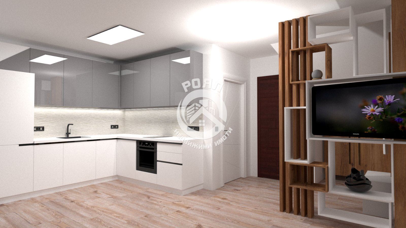 Роял имоти продава едностаен апартамент с готов дизайнерски проект,Кършияка,Пловдив - 0