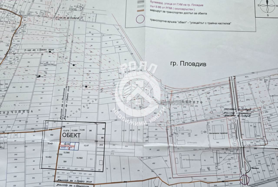 Роял имоти продава парцел УПИ кв.Беломорски ,Пловдив - 0