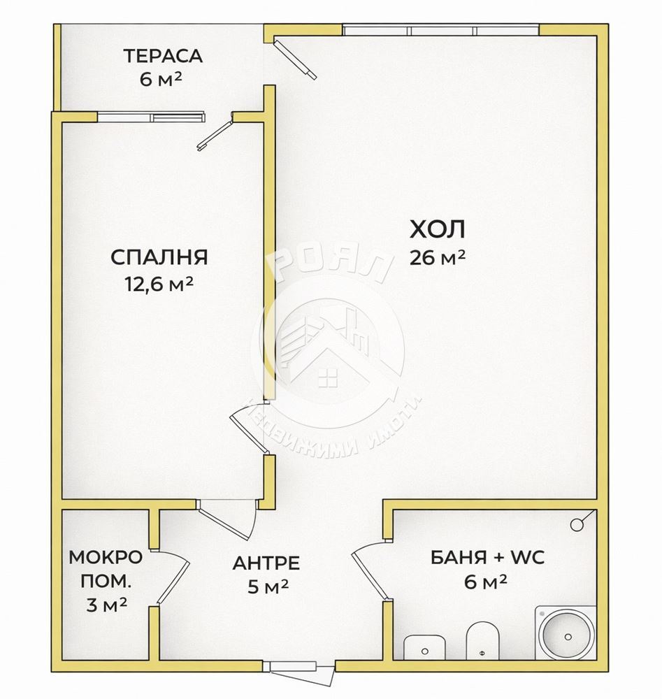 Роял Имоти продава двустаен апартамент в кв.Кючук Пяриж,гр.Пловдив - 0