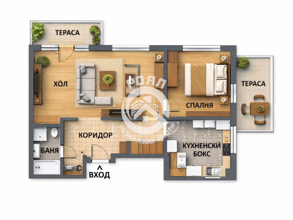 Роял имоти продава ТОП ЦЕНТЪР, двустаен апартамент в град Асеновград - 0