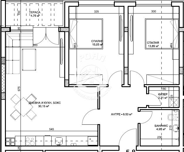 Роял имоти продава тристаен апартамент, ново строителство, Смирненски, Пловдив - 0