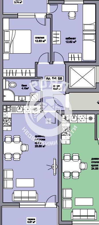 Роял имоти продава тристаен апартамент, ново строителство, Прослав, Пловдив - 0