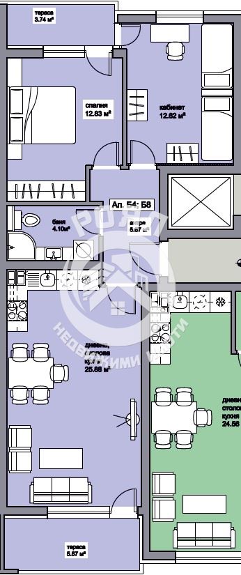 Роял имоти продава тристаен апартамент, ново строителство, Прослав, Пловдив - 0