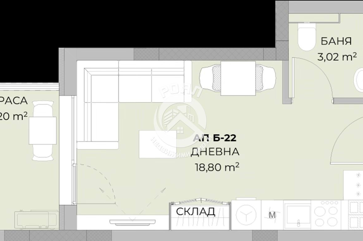 Роял Имоти продава едностаен апартамент в кв.Остромила,гр.Пловдив - 0