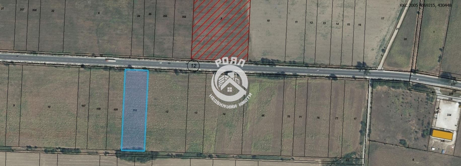 Роял имоти продава земеделска земя находяща се в с. Костиево, общ. Марица, преди 9ти километър - 0