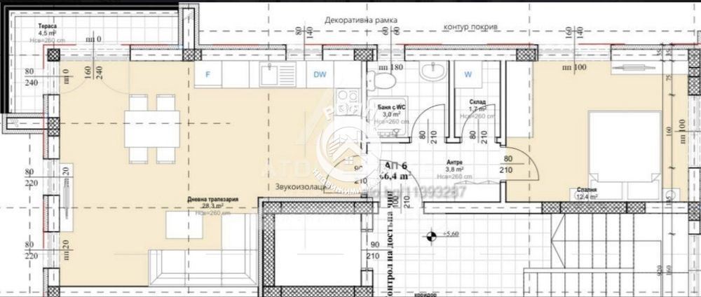 Продава се двустаен апартамент, кв. Запад в Асеновград. - 0